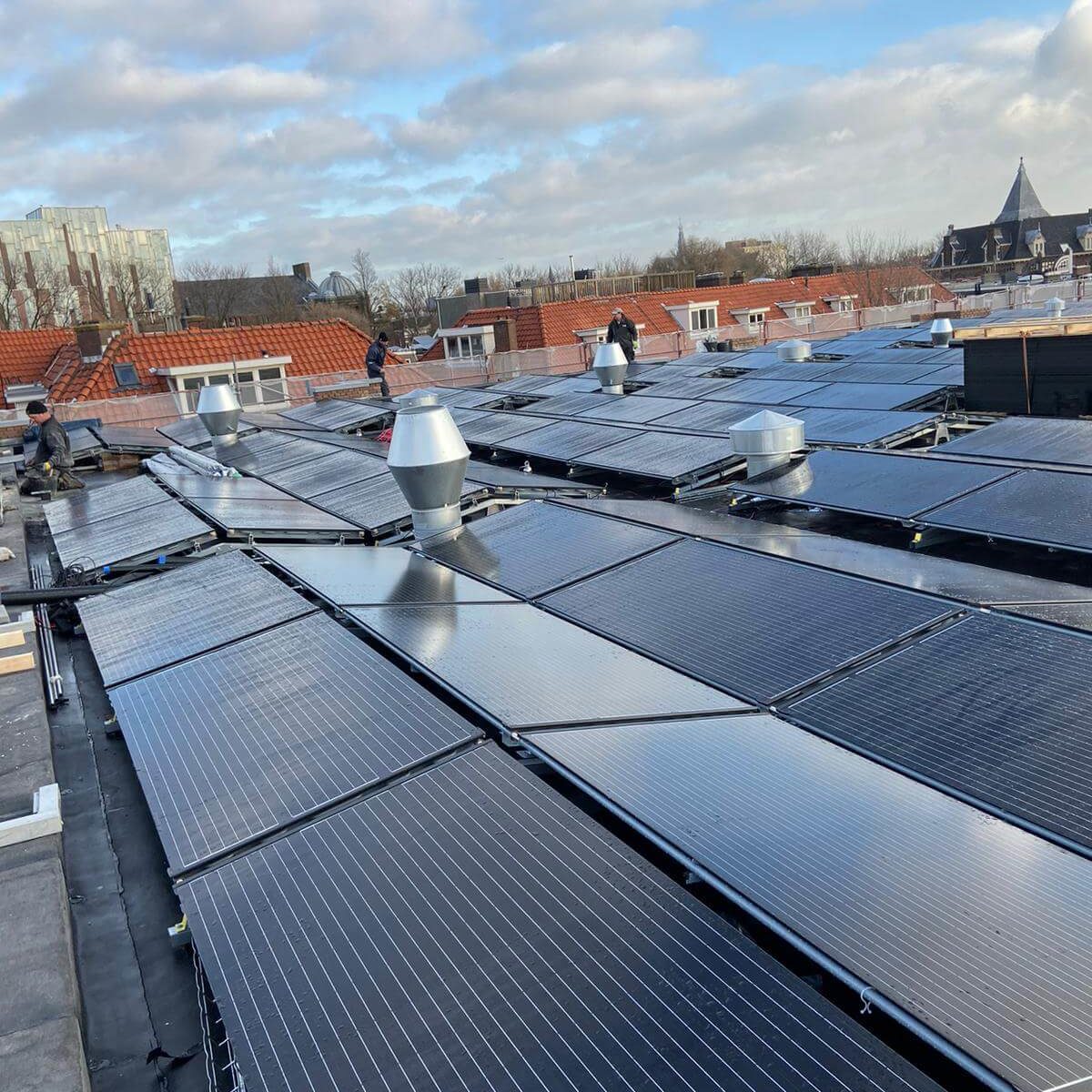 PVT warmtepomp panelen voor Cruquiusschool Haarlem