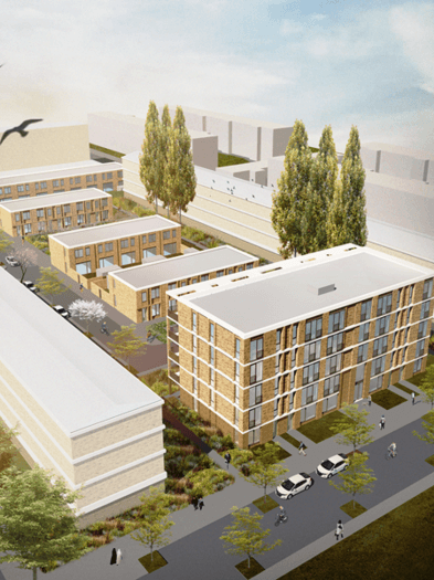 PVT-panelen voor woningen Dickensplaats Utrecht