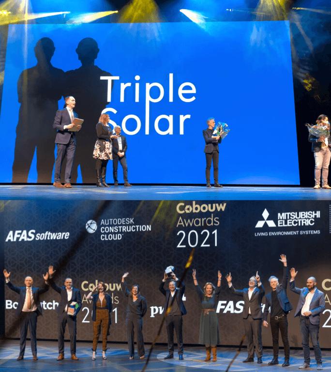 Triple-Solar-wint-Cobouw-Award-2021-innovatie-van-het-jaar-PVT-warmtepomp-hybride-all-electric-podium-duo-LR-01-jpg